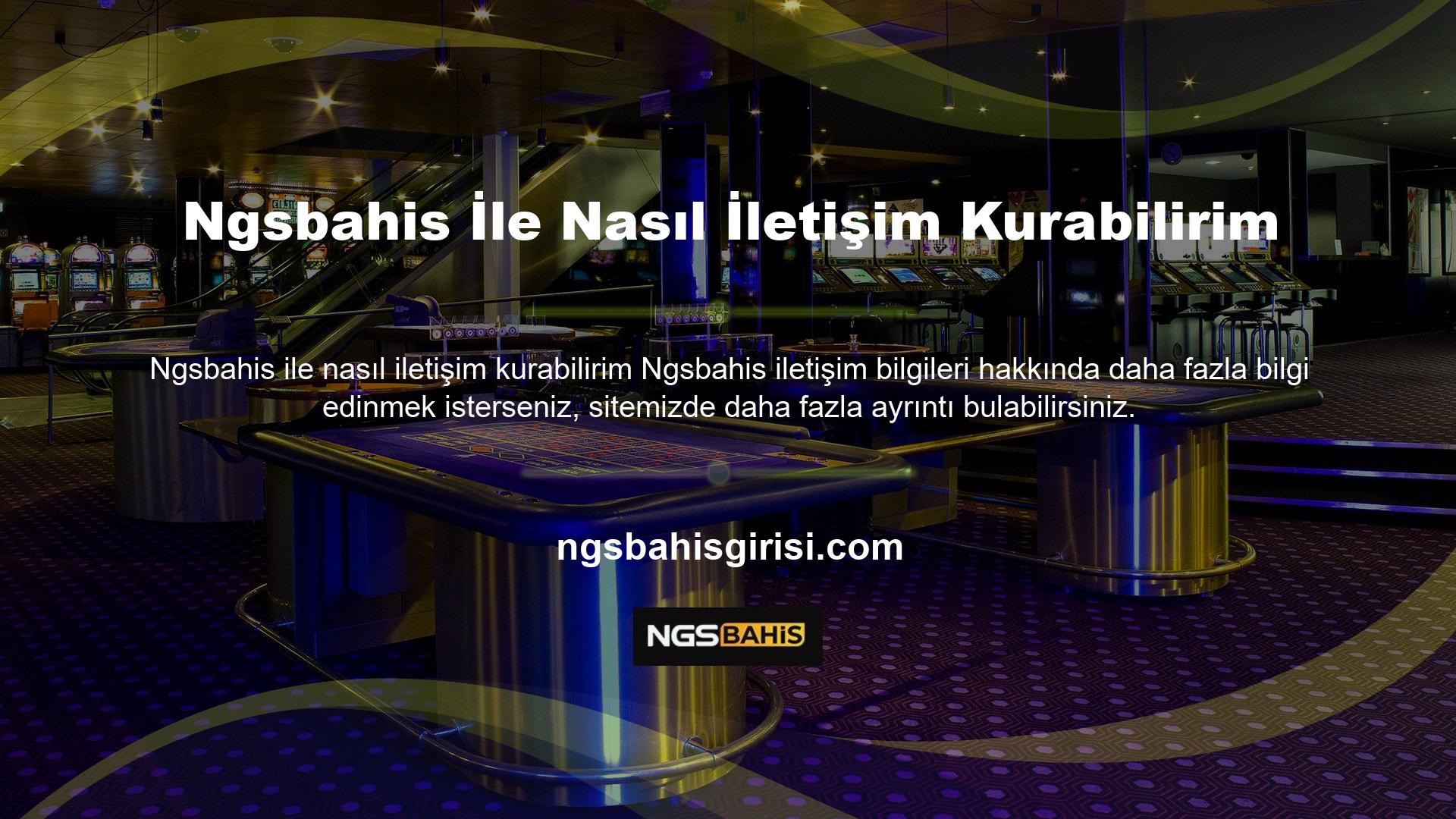 Ülkemizde casino sektörünün önde gelen şirketlerinden olan Ngsbahis, sunduğu çeşitli bahis fırsatları ve yüksek kazanç potansiyeli ile üyelerine cazip avantajlar sunmaktadır