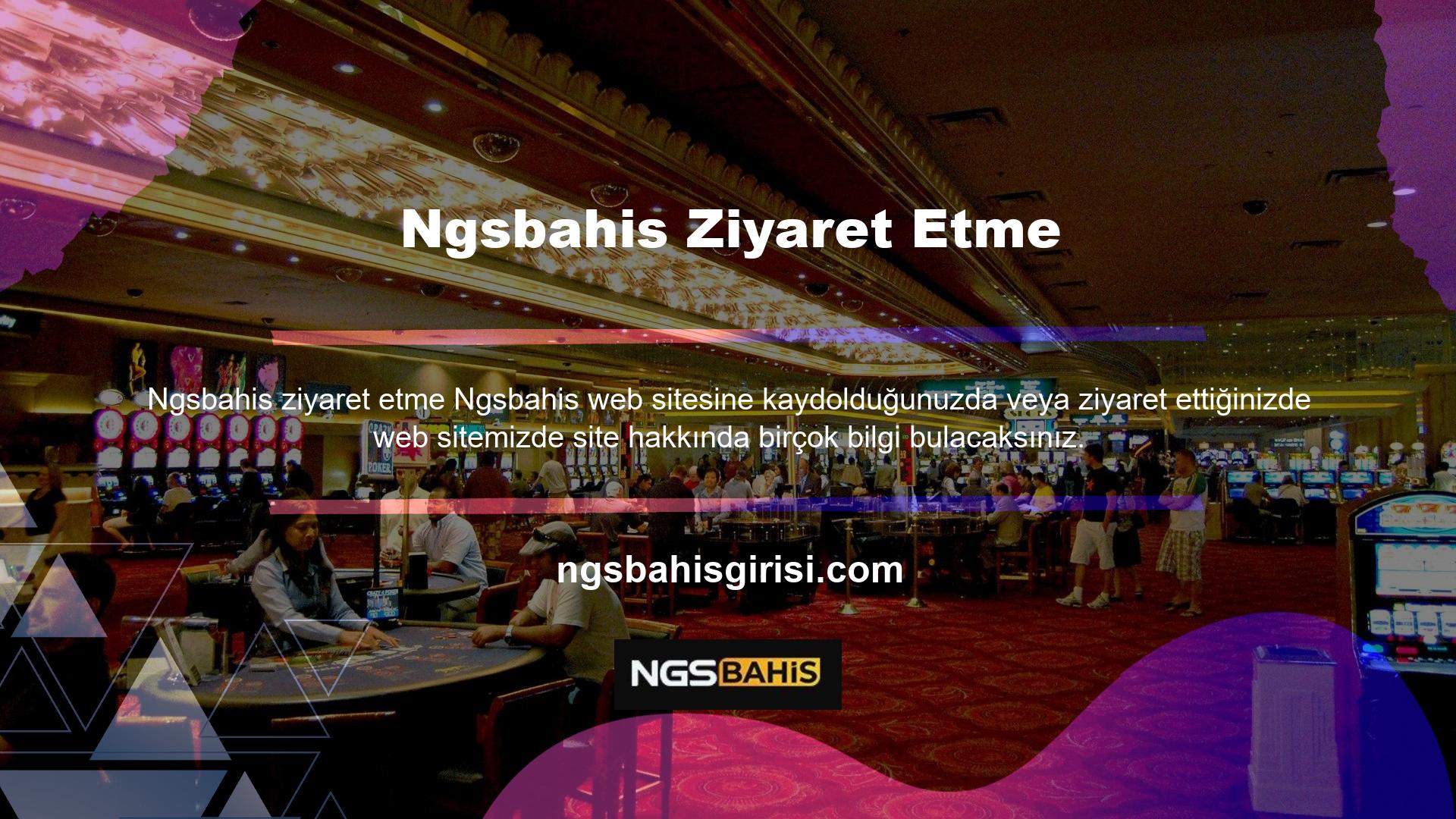 Ngsbahis Casino oyunları sayfasının içeriğinde lisans bilgilerini, ödeme yöntemlerini ve sitede yer alan tüm bonusları detaylı bir şekilde anlattık